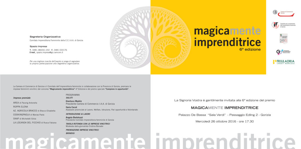 Premio all'imprenditorialità Magicamente Imprenditrice